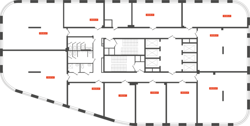 Файл:Freedom башня Б 8 этаж (план).png