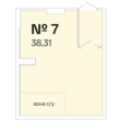 38,31 м² офис №7