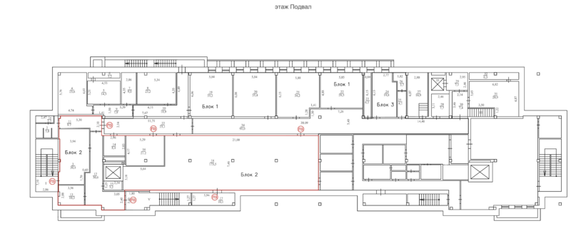Файл:Челюскинцев 14-2 подвал (план).png