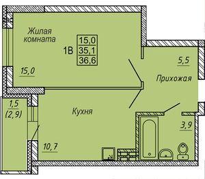 1 комн. 35,80 м² блок секция 2 в ЖК Новые Матрешки.jpg