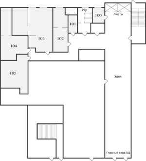 Вокзальная магистраль 16 (1 этаж 11-этажное крыло).svg