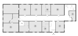 Октябрьская 2 (план 1 этаж).svg