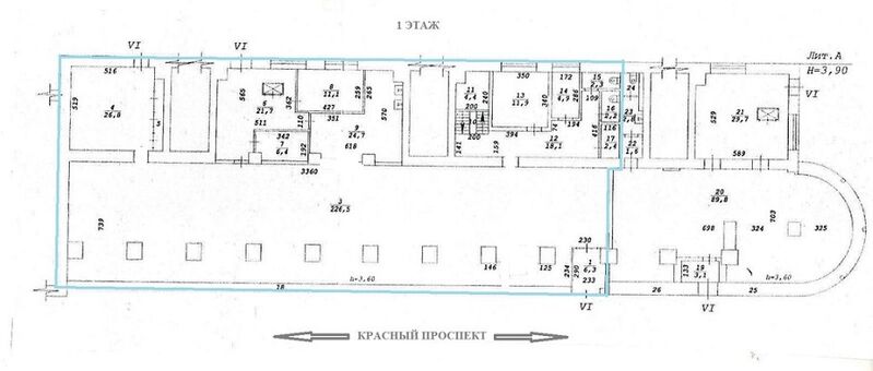 Файл:Красный проспект 51-2 (1 этаж 400м²).jpg