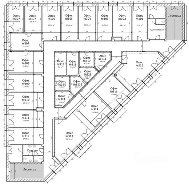 Файл:Широкая 1а 3 этаж (план).jpg