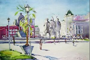 Новосибирск Площадь Ленина (Вера Брусенко).jpg