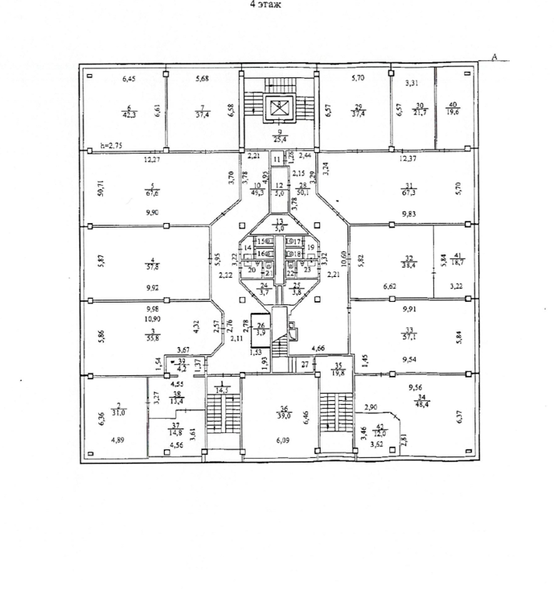 Файл:Инская 54 (план 4 этаж).png